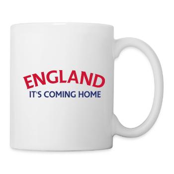 England Es kommt nach Hause Banner - Tasse - Weiß - Rechts
