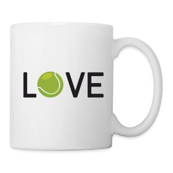 Tennis-Liebhaber - Tasse - Weiß - Rechts