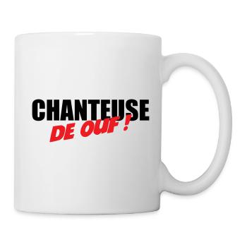 Chanteuse de ouf ! – talent fou voix scène énergie - Mug blanc - blanc - Droite