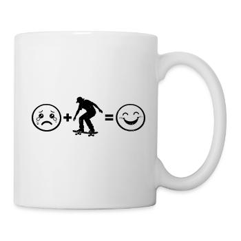 Modern Skateboarding Artwork - Mug - white - Right