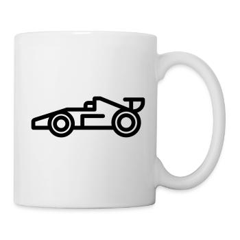 Rennwagen - Tasse - Weiß - Rechts