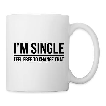 Paroles de célibataires Cadeaux de célibataires drôles - Mug blanc - blanc - Droite