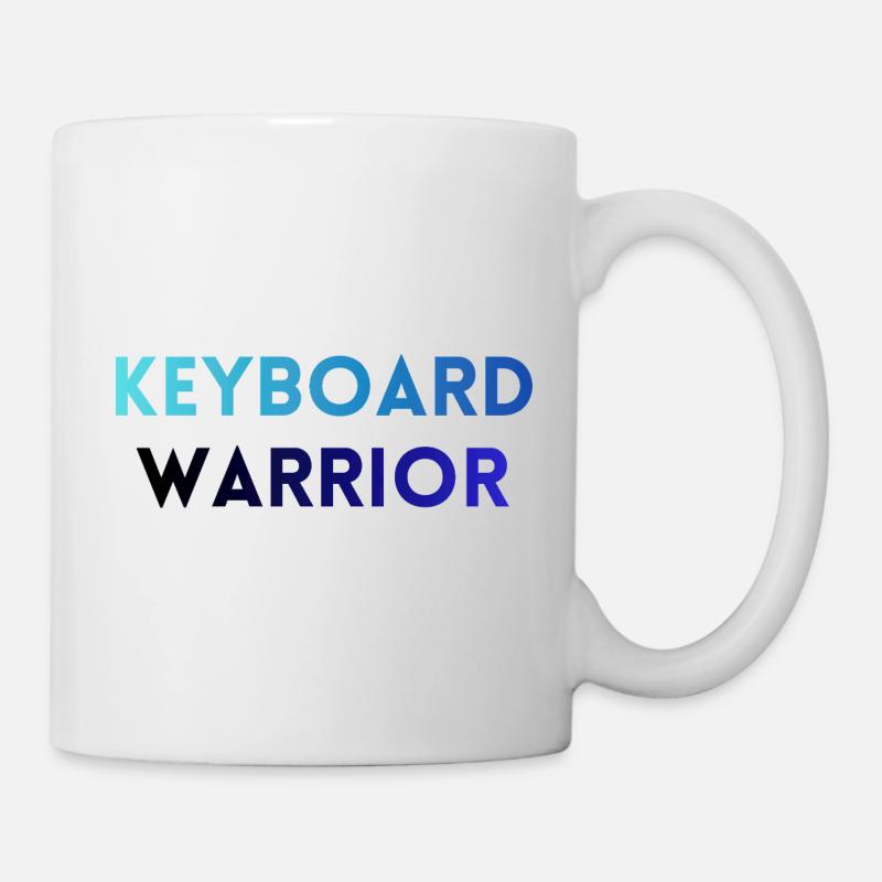 Gamer / Programmer T-Shirt – Keyboard Warrior - Mug - white