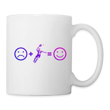Padel motif with recognition value - Mug - white - Right