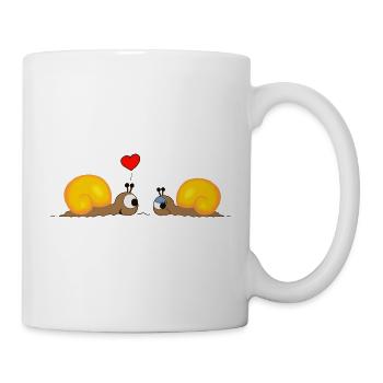 Snail-Love - Tasse - Weiß - Rechts