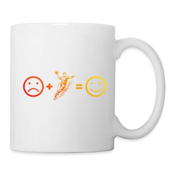 Un design intemporel simple pour handball pour hommes - Mug blanc - blanc - Droite