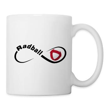 Radball, Cycleball, Hallenradsport - Tasse - Weiß - Rechts