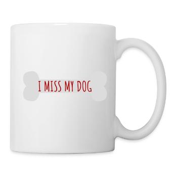 Mon chien Dog Amamant Dog Love Logo de blague - Mug blanc - blanc - Droite