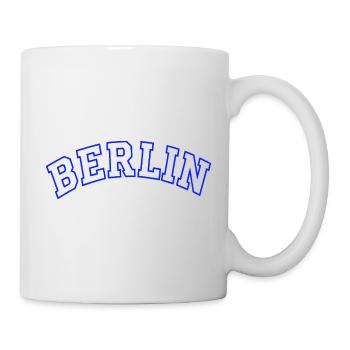 Berlin Outline in Electric Blue - Mug - white - Right