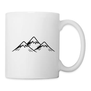 Berge Alpen - Tasse - Weiß - Rechts