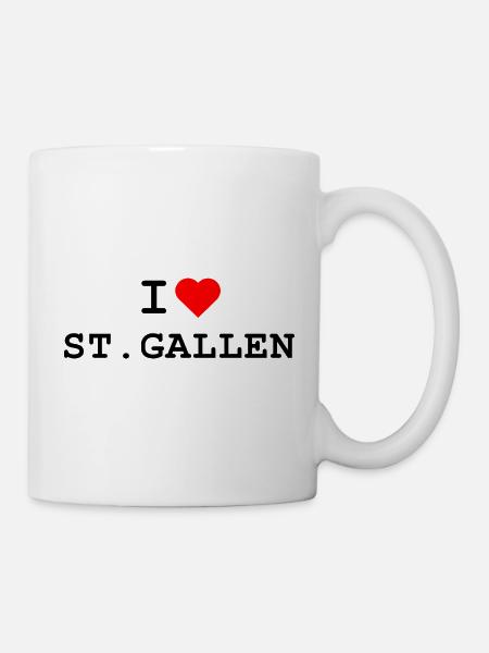 I love St. Gallen - Ich liebe St. Gallen - Mug - white