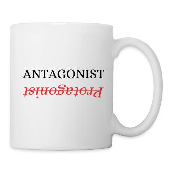 Antagonist-Protagonist - Tasse - Weiß - Rechts