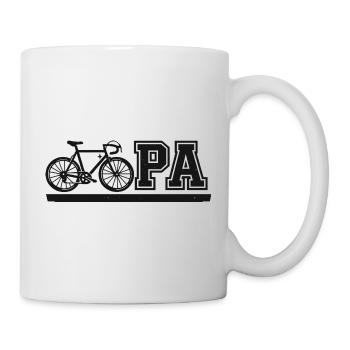 Biker Opa Nur Coole Fahren Motorrad - Tasse - Weiß - Rechts