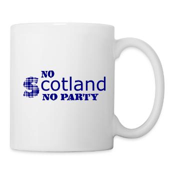 Typographie du Blue Grunge Badge - Mug blanc - blanc - Droite