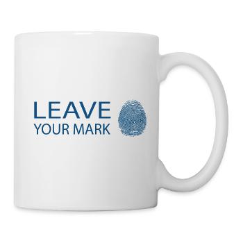 Royal Blue Fingerprint Design – Leave Your Mark - Mug - white - Right