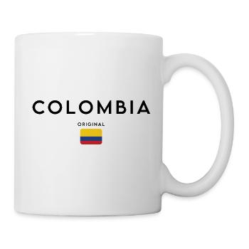 Colombian pride, minimalist sleek design - Mug - white - Right