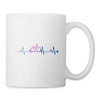 Cycliste - Mug blanc - blanc - Droite