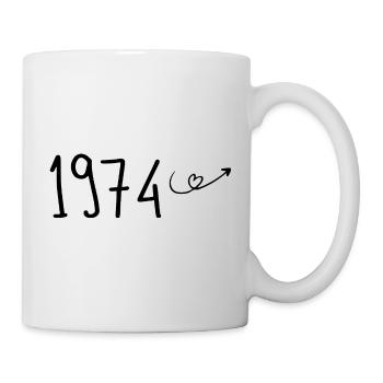 1974 Anniversaire 1974 Retro 1974 - Mug blanc - blanc - Droite