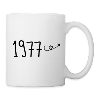 1977 Jubiläum 1977 Retro 1977 - Tasse - Weiß - Rechts