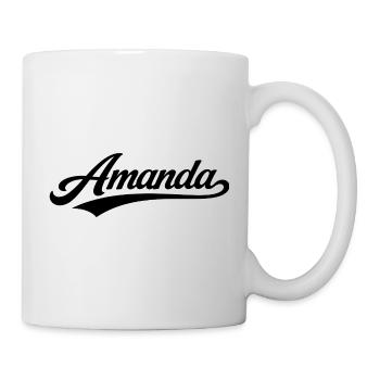 Amanda name first last family gifts - Mug - white - Right