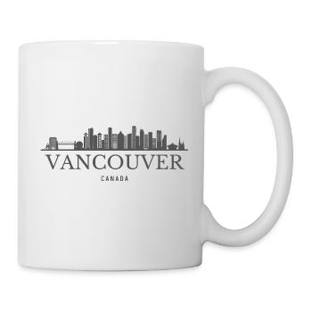 Vancouver, Kanada, Vancouver Skyline - Tasse - Weiß - Rechts