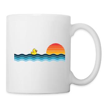 Vintage Rubber Duck Retro Duck Lover Duckie - Tasse - Weiß - Rechts