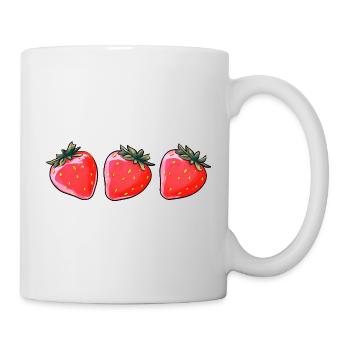 De jolies fraises - Mug blanc - blanc - Droite