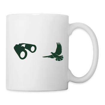 Minimalist Bird Watching Silhouette - Mug - white - Right