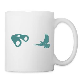 Minimalist Bird Watching Silhouette - Mug - white - Right