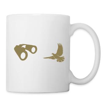 Minimalist Bird Watching Silhouette - Mug - white - Right