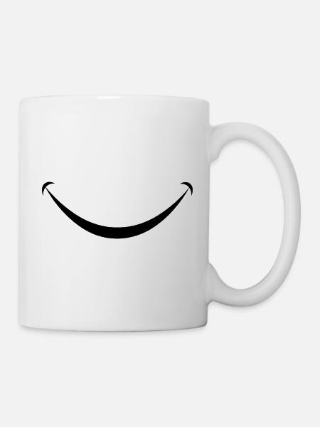 lächeln - Tasse - Weiß