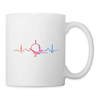 Aerialist Heartbeat Aerial Ring Lyra Air Ring - Mug - white - Right