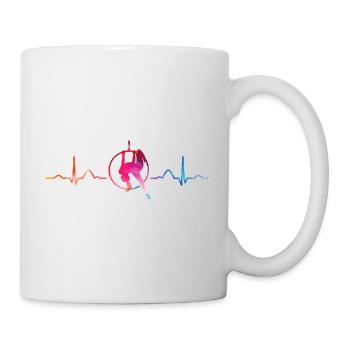 Aerialist Heartbeat Aerial Ring Lyra Air Ring - Mug - white - Right