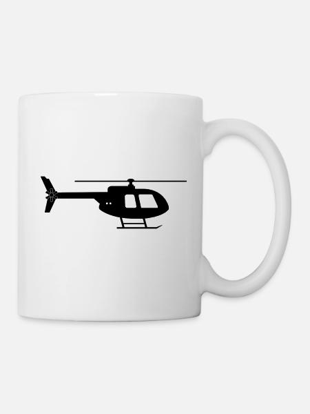 Hubschrauber - Tasse - Weiß