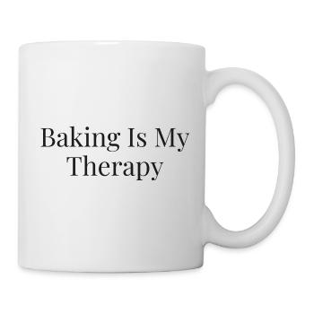 Backen Ist Meine Therapie - Tasse - Weiß - Rechts
