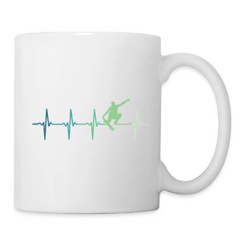 Skater Skater Heartbeat skateboard - Mug - white - Right