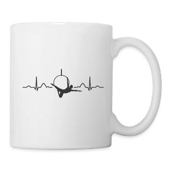Aerialist Heartbeat Aerial Ring Lyra Air Ring - Mug - white - Right
