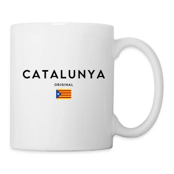 Catalan pride, minimalist elegant design - Mug - white - Right