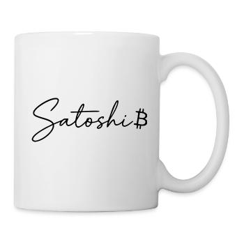 Satoshi Cadeau Bitcoin pour trader de cryptomonnaies - Mug blanc - blanc - Droite