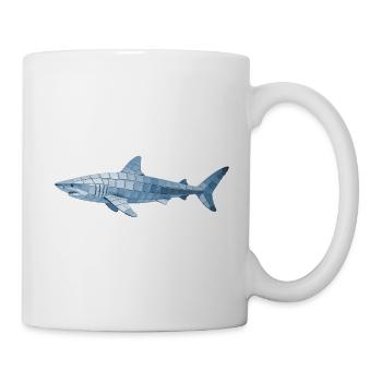 Mosaic Shark - Geometric for Sea Fans - Mug - white - Right