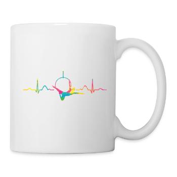 Aerialist Heartbeat Aerial Ring Lyra Air Ring - Mug - white - Right