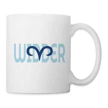 Geburtstag Widder - März April - Tasse - Weiß - Rechts
