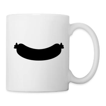 Wurst - Tasse - Weiß - Rechts