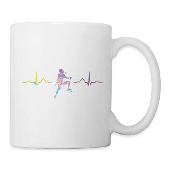 Boulderer heartbeat Bouldering Bouldering - Mug - white - Right