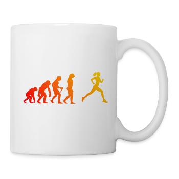 Geschenkidee für eine Running mit Running - Tasse - Weiß - Rechts