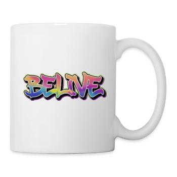 CRÉEZ LE GRAFFITI ARC-EN-CIEL - Mug blanc - blanc - Droite