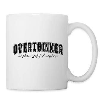Le motif du sur-penseur 24/7 complique les sur-penseurs - Mug blanc - blanc - Droite