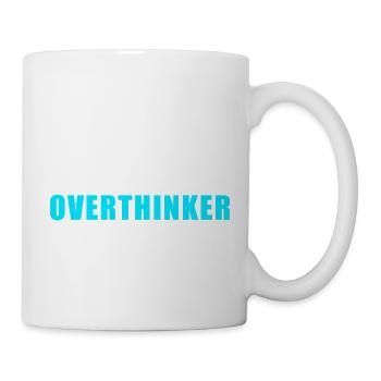 Fulltime Overthinker Shirt Humor - Mug - white - Right