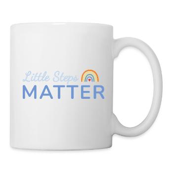 Little Steps Matter Rainbow Blue - Mug - white - Right