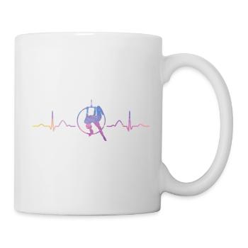 Aerialist Heartbeat Aerial Ring Lyra Air Ring - Mug - white - Right